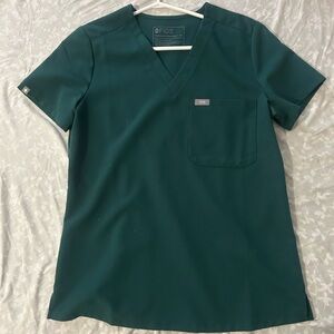 Figs Green Scrub Top